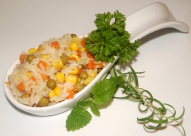 Fotografia przedstawiająca ,,Ryż z warzywami czyli Buniotto "