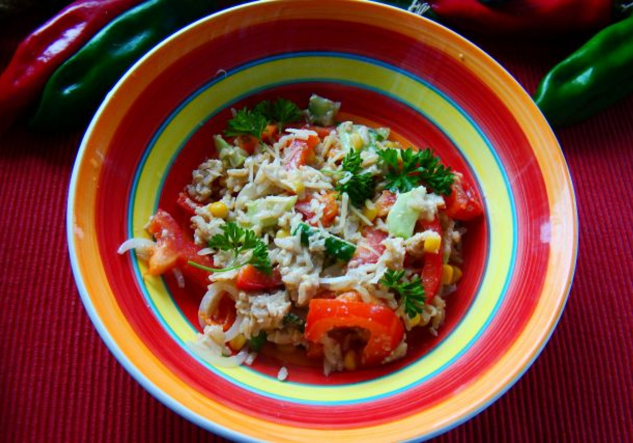 Ryż z warzywami ,parmezanem na ciepło foto