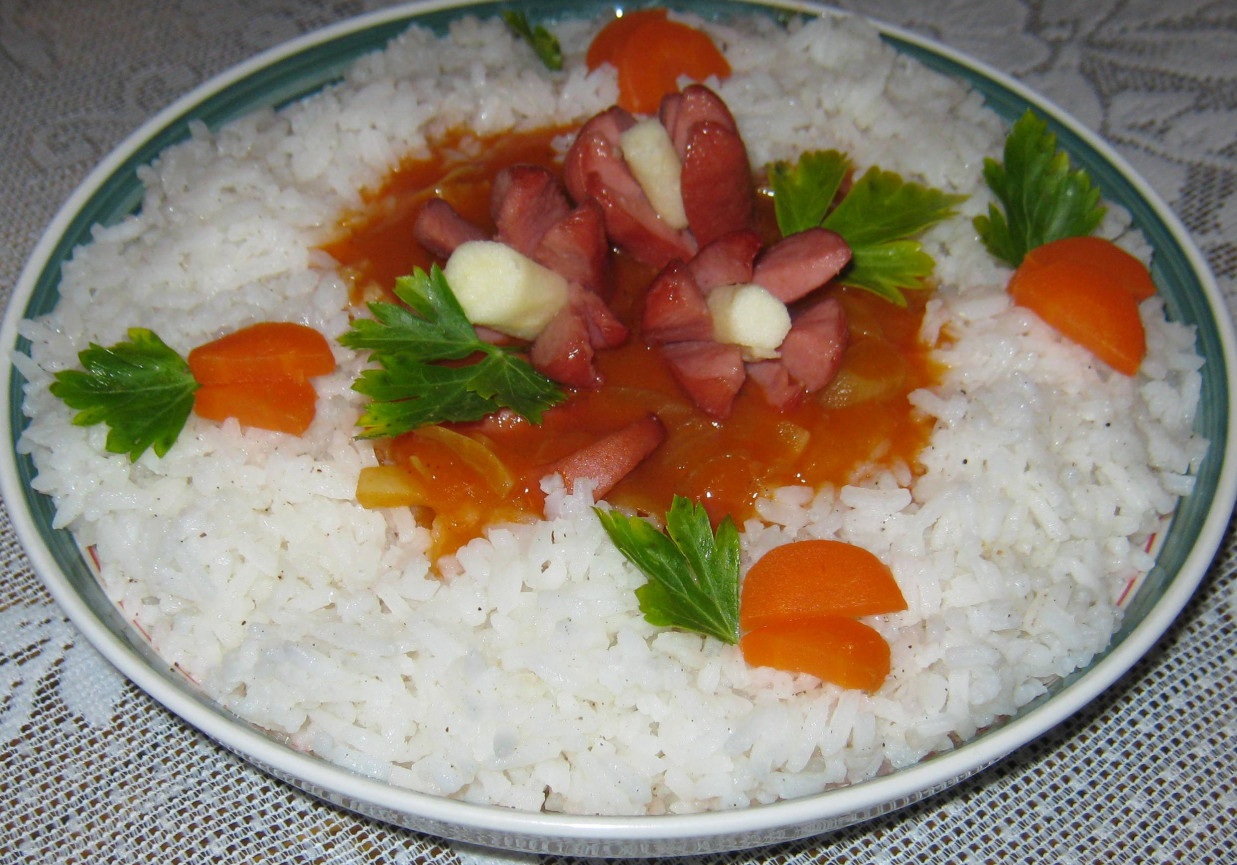 Ryż ze sosem foto