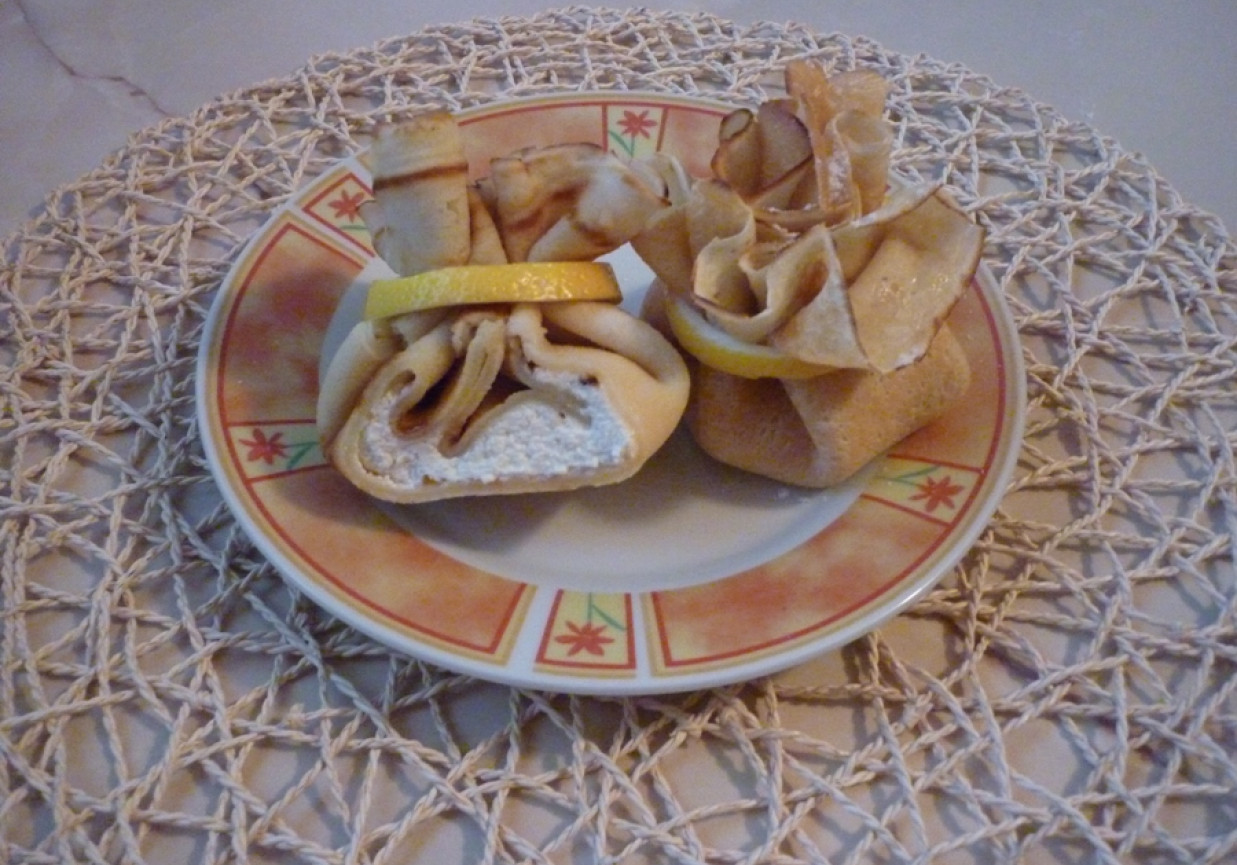 Sakiewki z białym serem foto