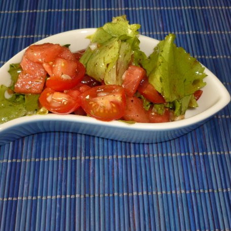 Krok 6 - Sałata z arbuzem i pomidorami foto