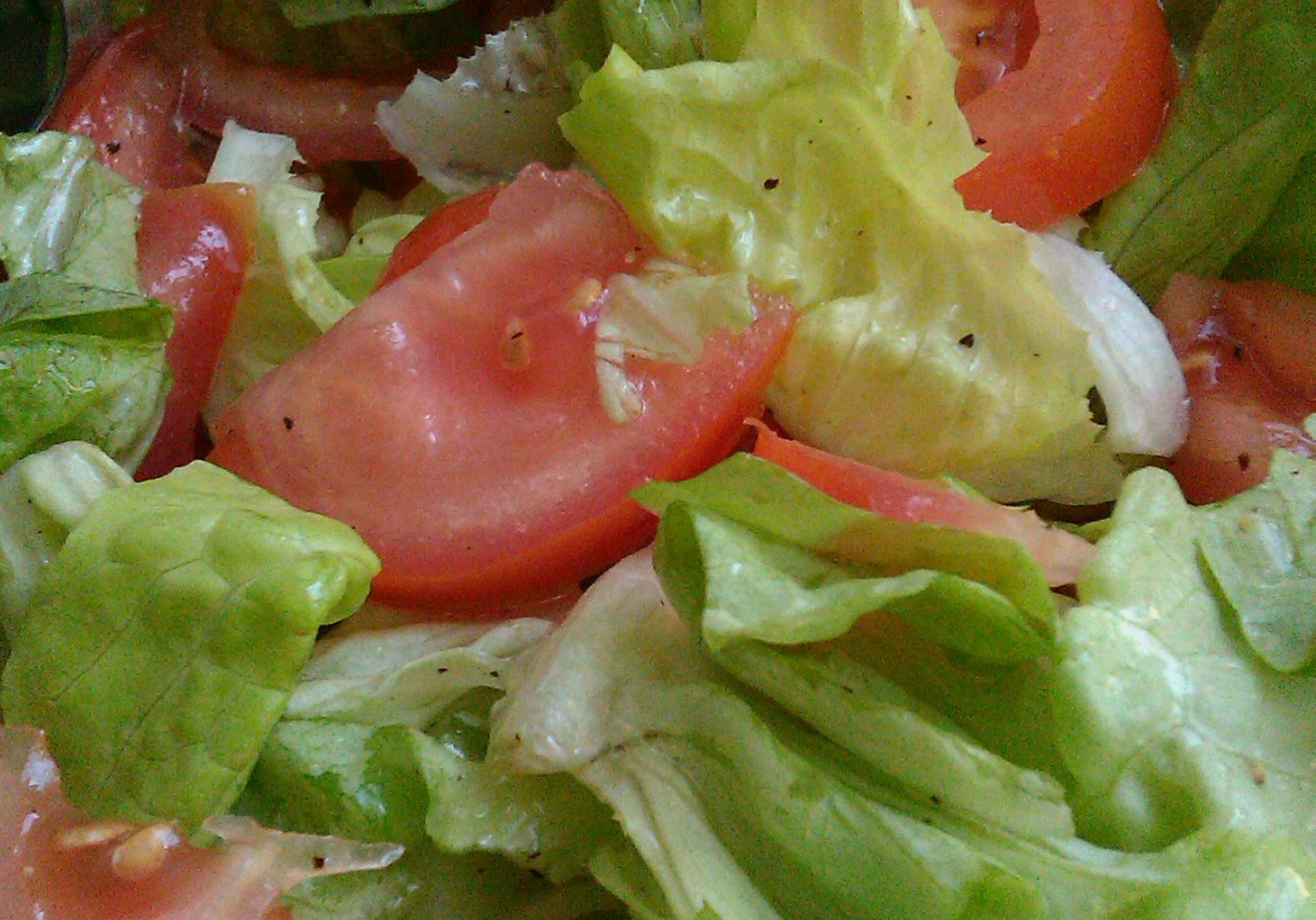 Sałata z pomidorem foto