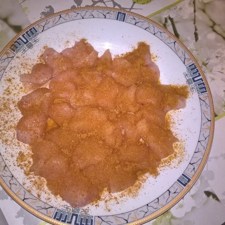 Krok 1 - Sałatka curry z kurczakiem i ryżem foto