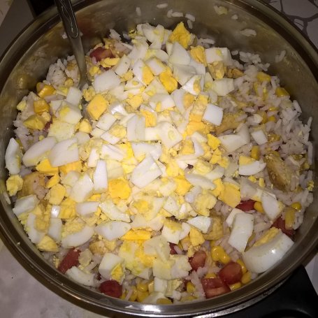 Krok 5 - Sałatka curry z kurczakiem i ryżem foto