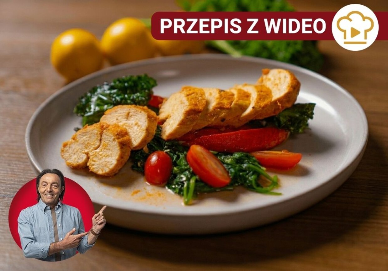 Soczysta pierś kurczaka z piekarnika foto