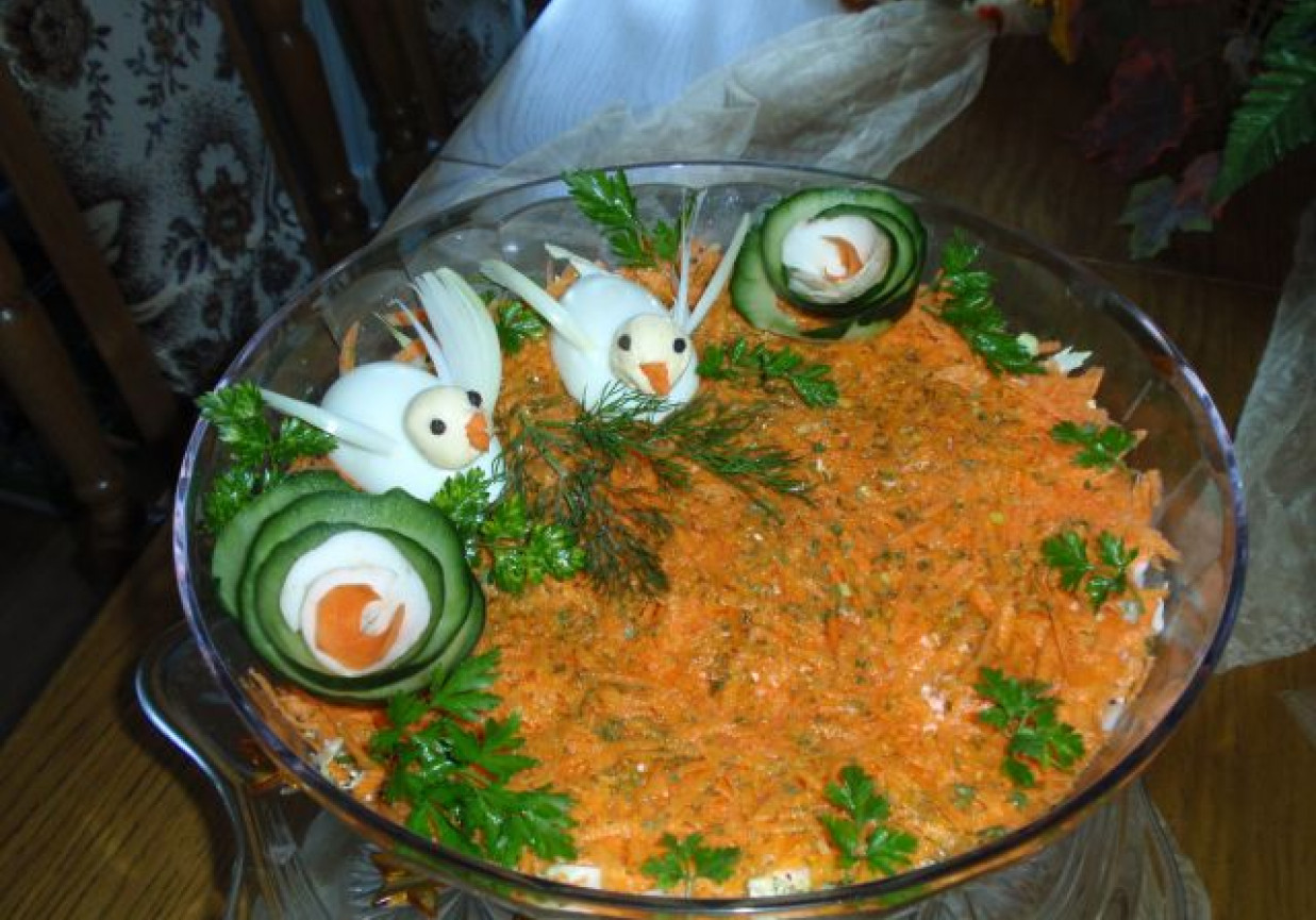 Sałatka gyros z marchewką foto