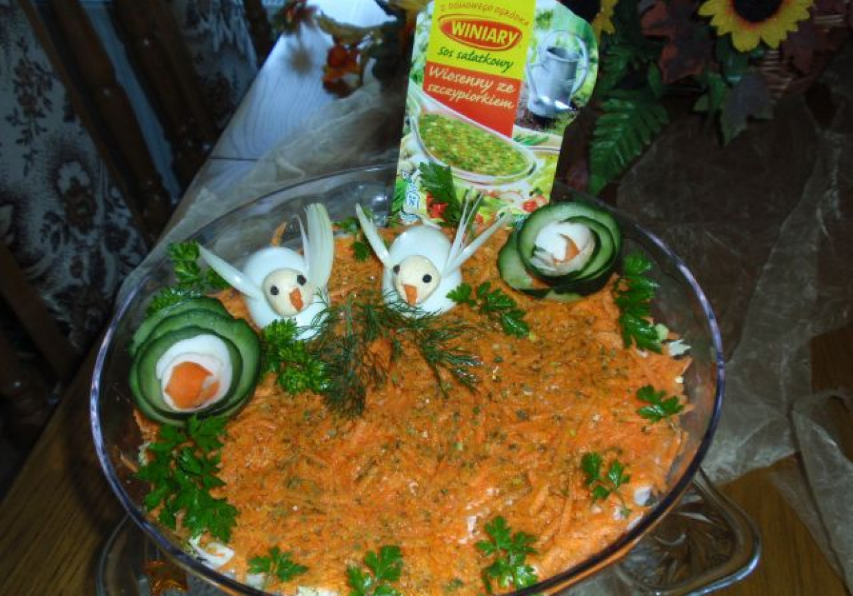 Sałatka gyros z marchewką foto