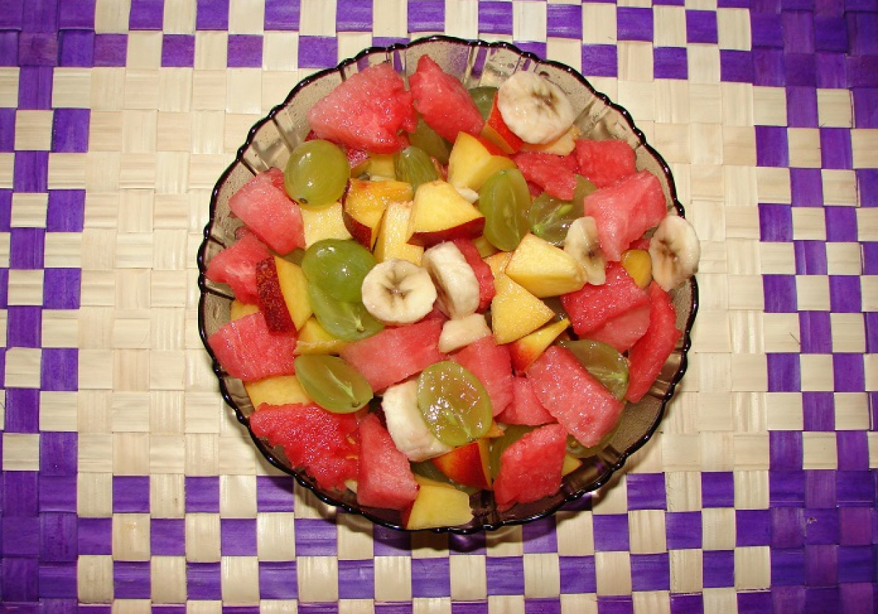 Sałatka owocowa z koniakiem foto