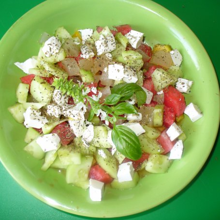 Krok 7 - Sałatka owocowa z serem feta foto