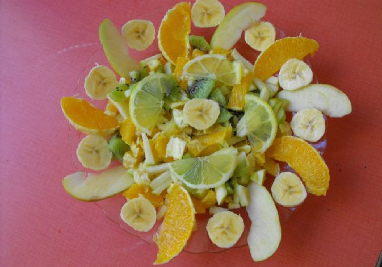 Sałatka owocowy talerz foto