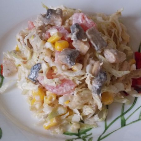 Krok 8 - Sałatka pieczarkowy gyros foto