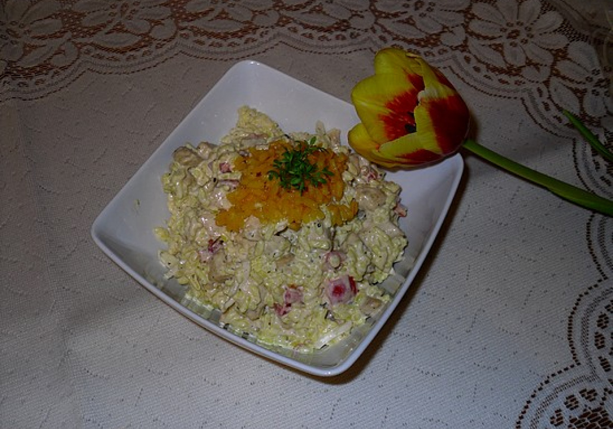 Sałatka ryżowa z kurczakiem foto