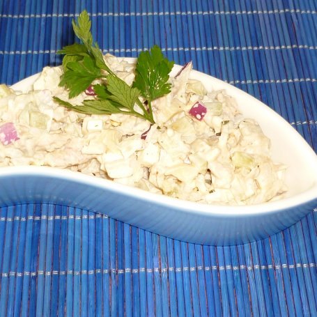 Krok 9 - Sałatka ryżowa z pieczarkami i tuńczykiem foto