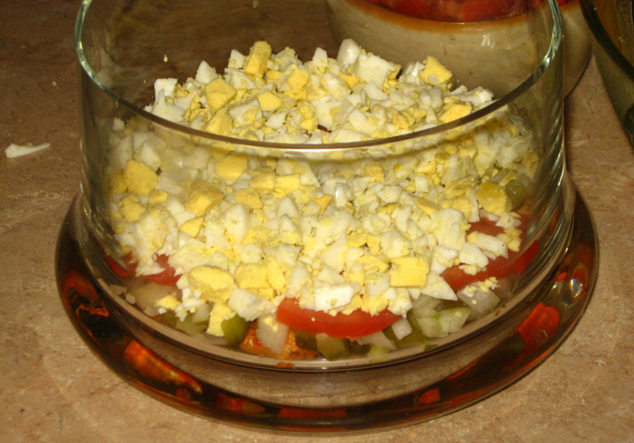 Sałatka warstwowa foto