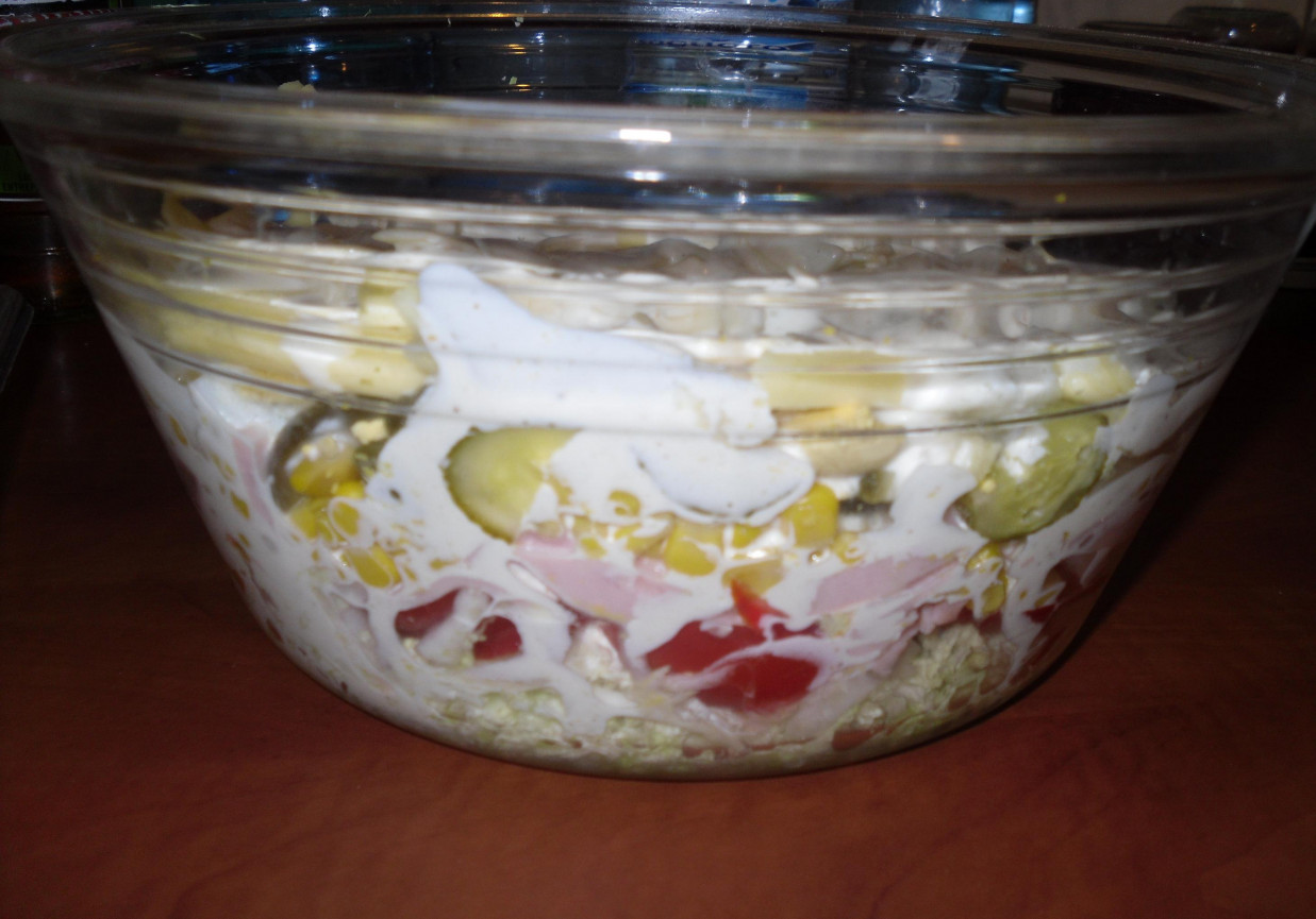 Sałatka warstwowa foto