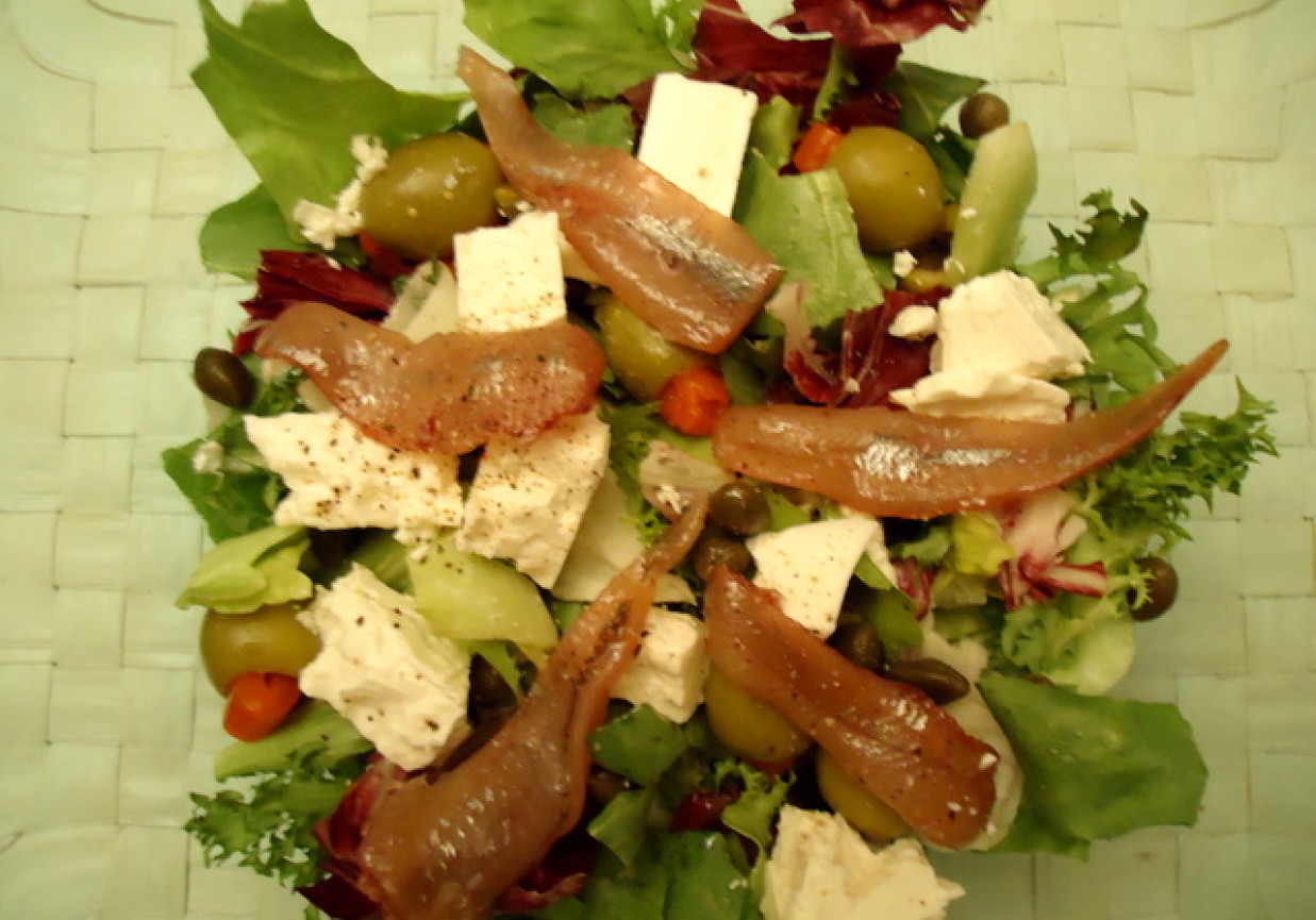 Sałatka z anchois DoradcaSmaku.pl