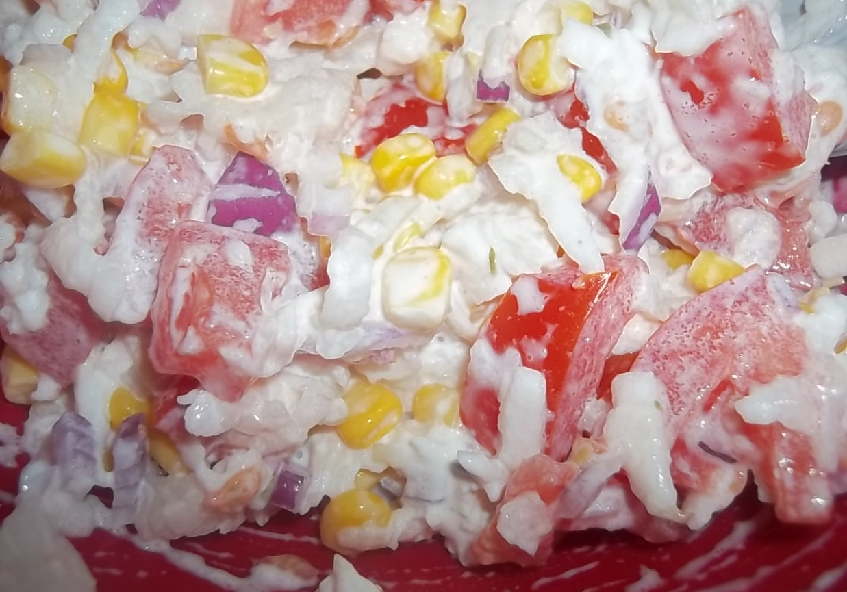 Sałatka z białą rzodkwią foto