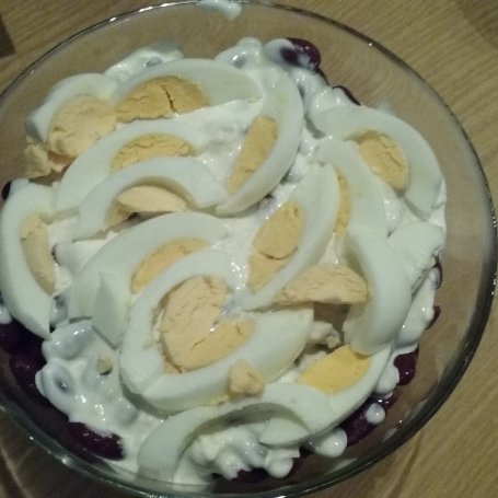 Krok 4 - Sałatka z brokułem i czerwoną fasolką foto