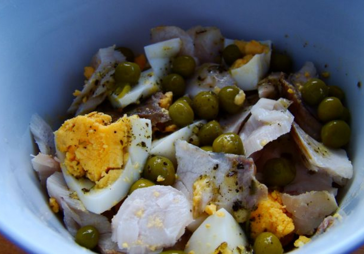 Sałatka z dorsza foto