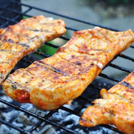 Krok 1 - Sałatka z grillowanym kurczakiem i melonem foto