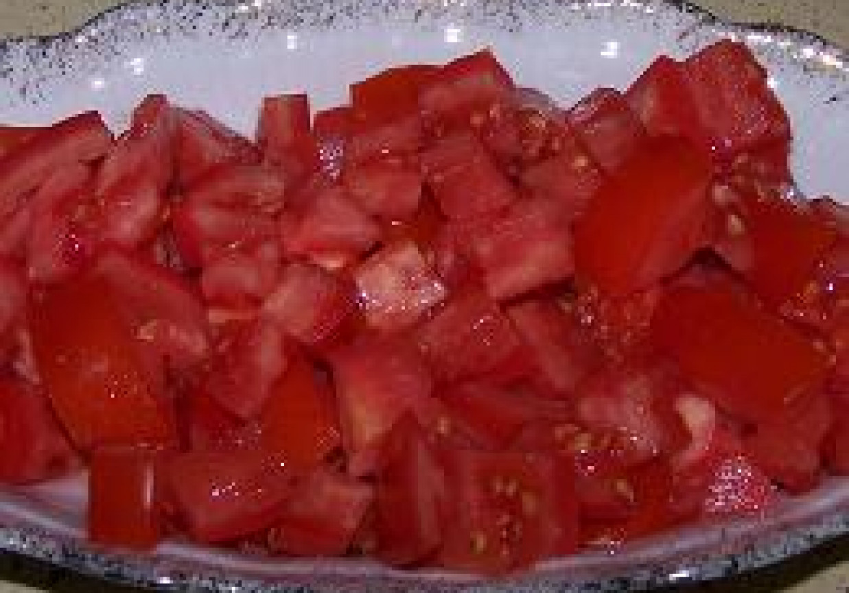Sałatka z ogórka i pomidora foto