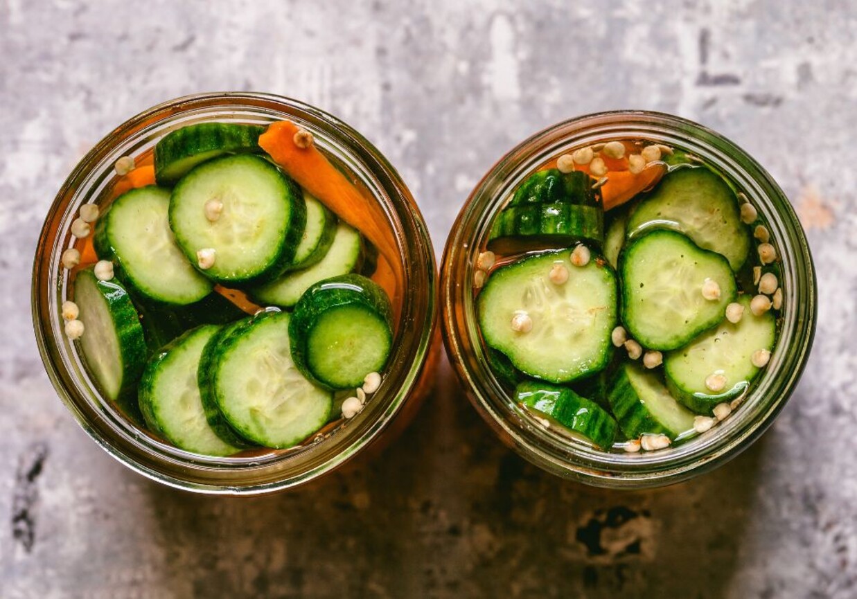 Sałatka z ogórków na zimę foto