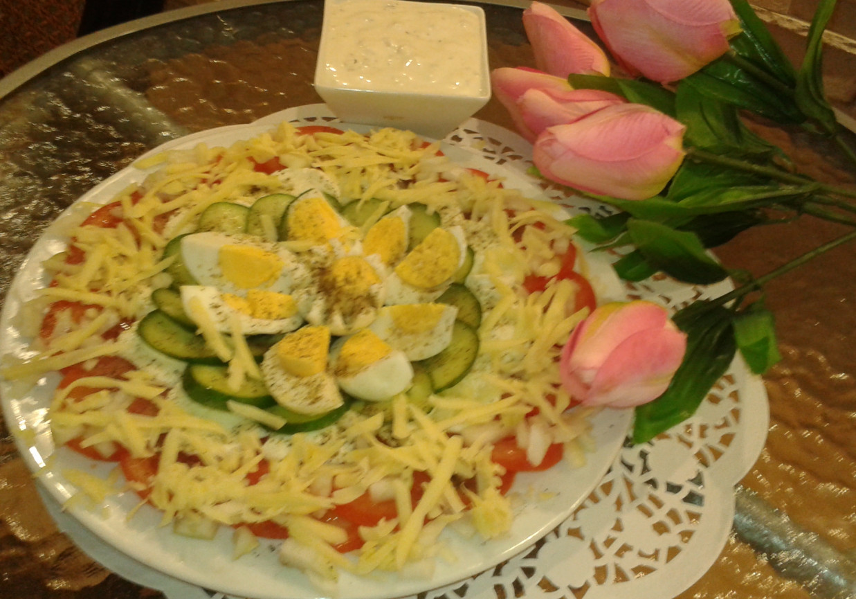 Sałatka z pomidorów i mozzarelli foto