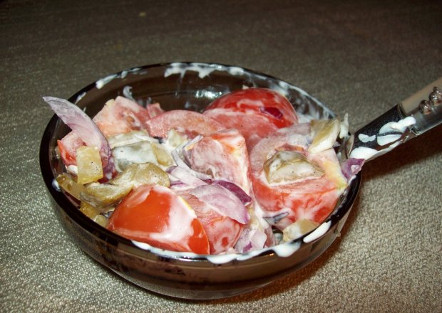 Fotografia przedstawiająca Sałatka z pomidorów