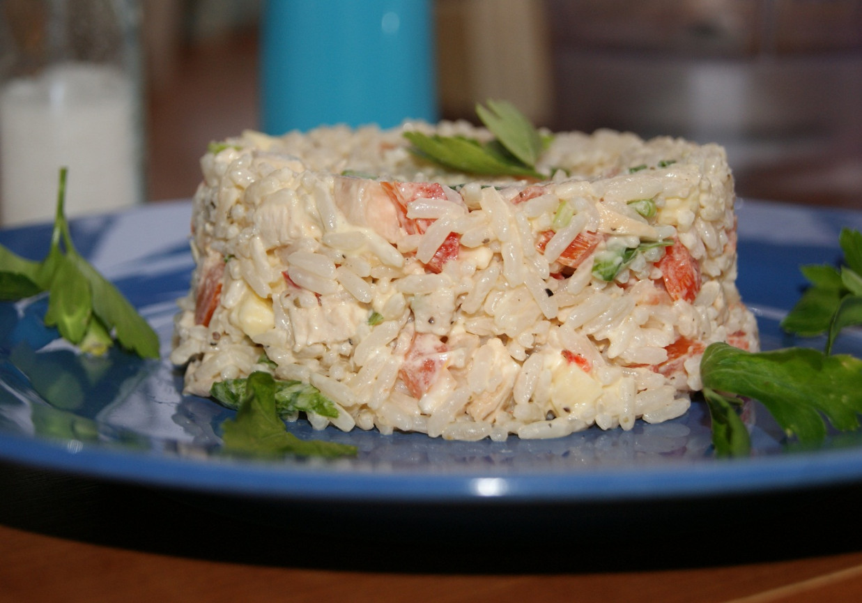 Sałatka z ryżem foto