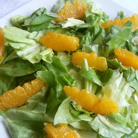 Krok 1 - Sałatka z soczewicą łososiem pomarańczą foto