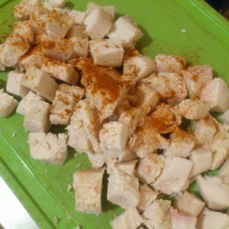 Krok 1 - Sałatka z zupek chińskich z kurczakiem i kapustą pekińską foto