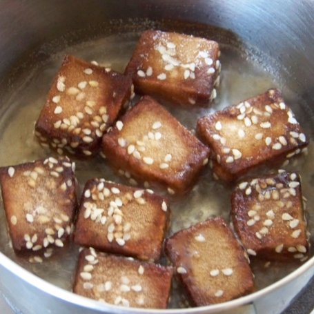 Krok 3 - Sałatka ze smażonym tofu foto