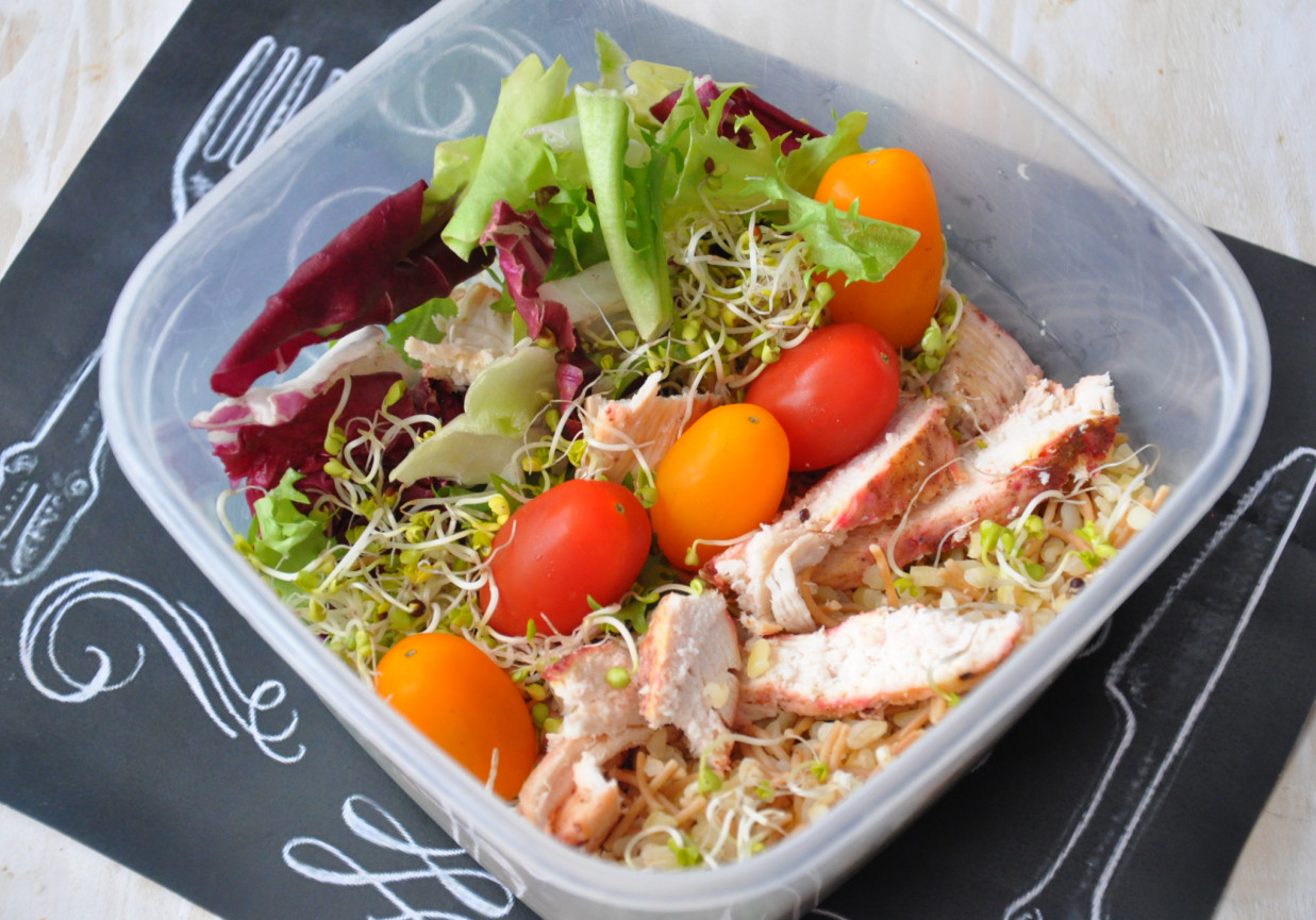 Sałatkowy lunch box foto