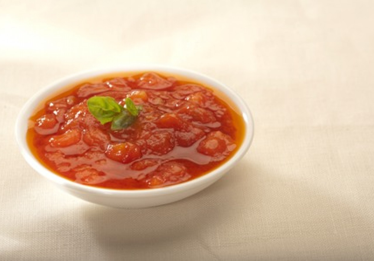 Salsa pomidorowa z kolendrą foto