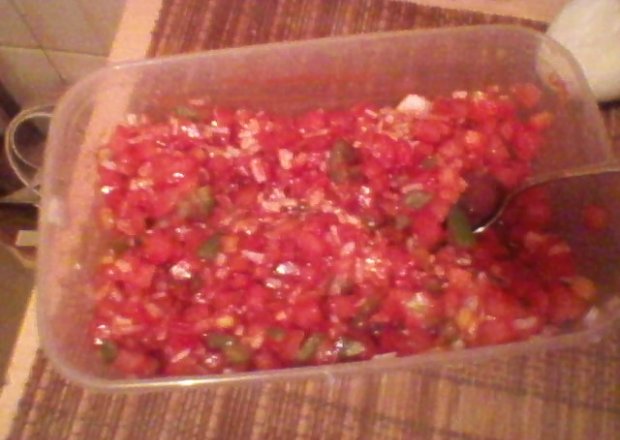 Fotografia przedstawiająca salsa warzywna z ketchupem