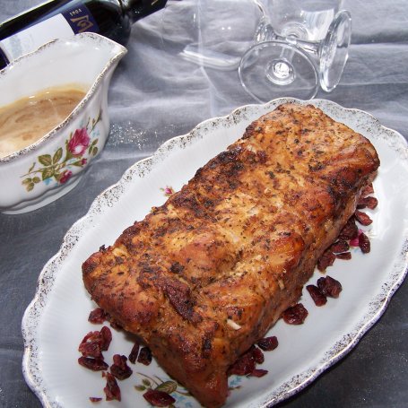 Krok 8 - Schab i żurawina, czyli smaczny duet z piekarnika foto