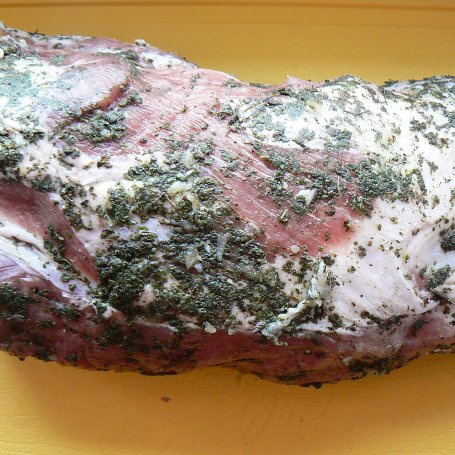 Krok 2 - Schab nadziewany białą kiełbasą foto