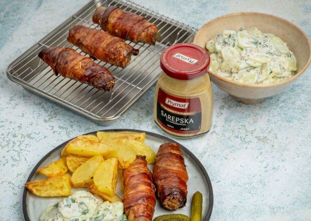 Fotografia przedstawiająca Schab w boczku z air fryera