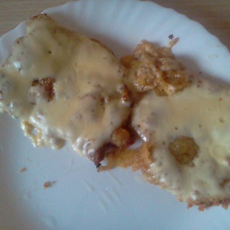 Krok 5 - Schab w majeranku z serem  żółtym foto