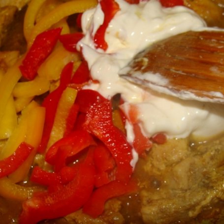 Krok 4 - Schab w sosie curry z papryką foto