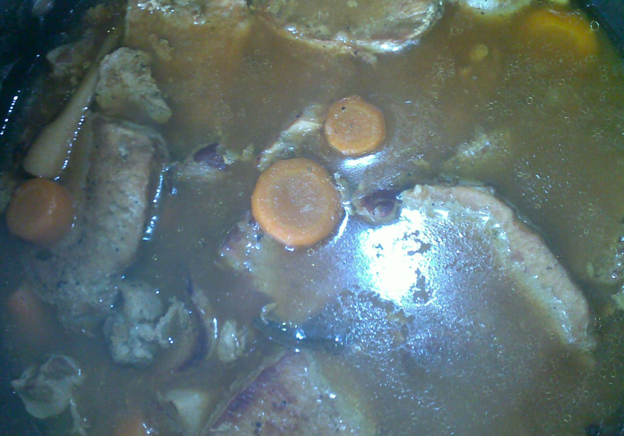 Schab w sosie mięsnym foto