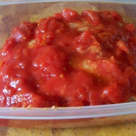 Krok 3 - Schab wolno pieczony w chrzanie i pomidorach foto