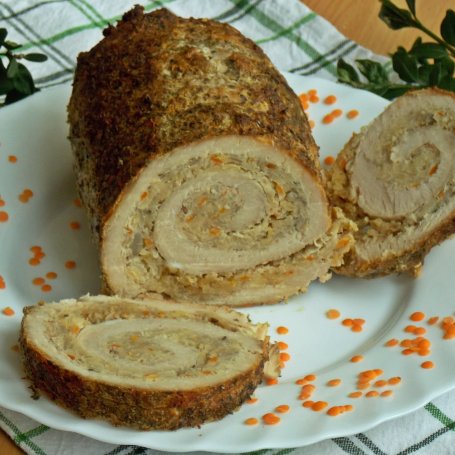 Krok 7 - Schab z kapustą i soczewicą foto