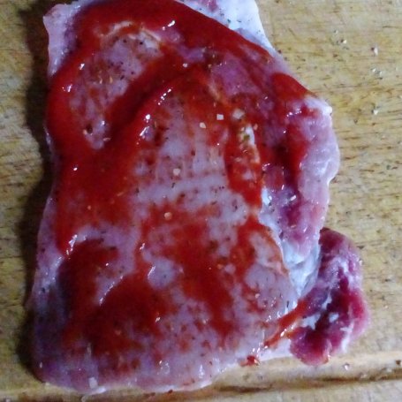 Krok 1 - SCHAB Z MANDARYNKĄ I BROKUŁEM W PAPILOTACH foto