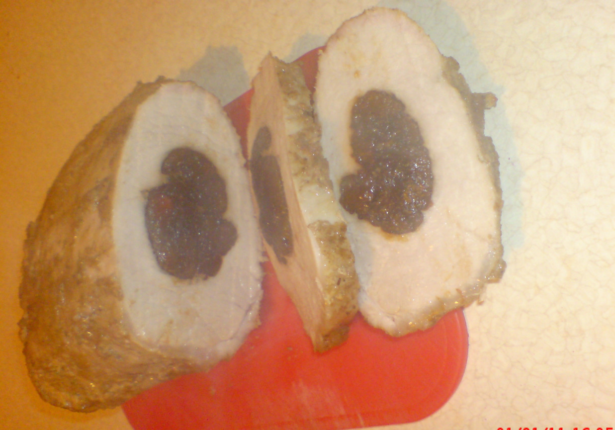 schab ze śliwką foto