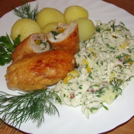Krok 4 - Schabowe roladki z papryką foto