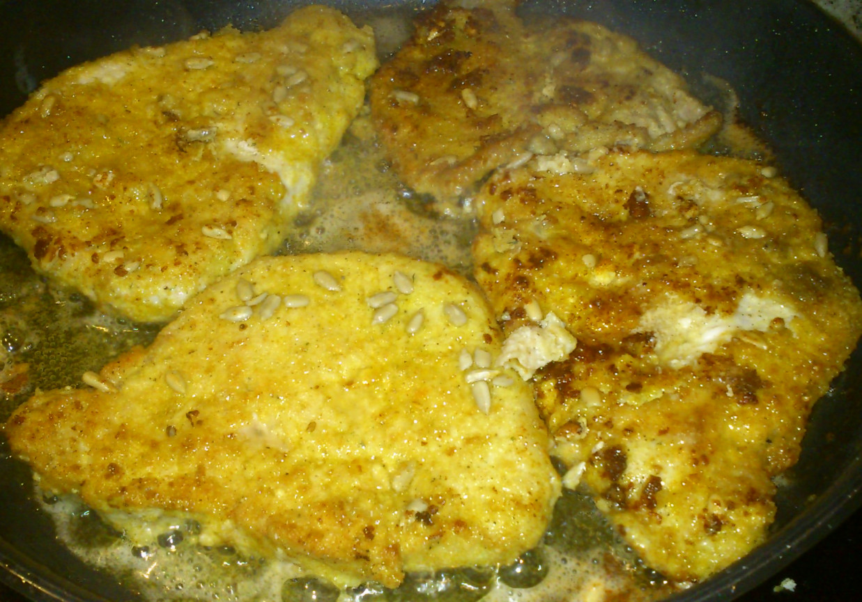 schabowe ze słonecznikiem foto