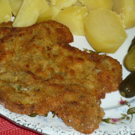Krok 5 - Schabowy smażony w tymianku foto