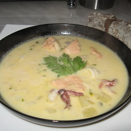 Krok 4 - Seafood Chowder - zupa owoce morza foto