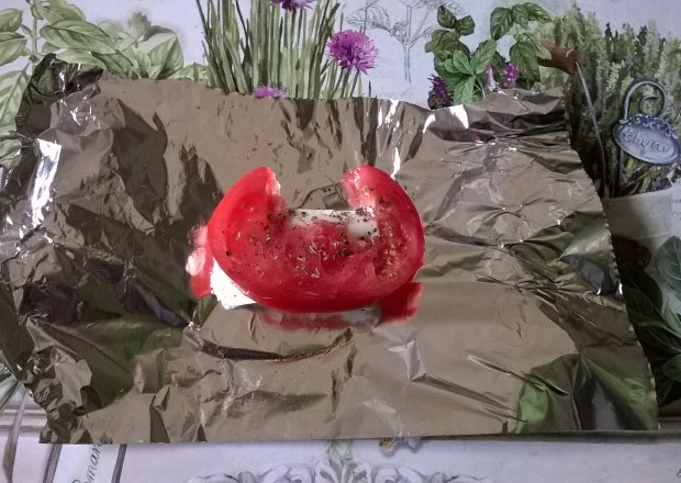 Fotografia przedstawiająca Ser "feta" z pomidorem z GRILA